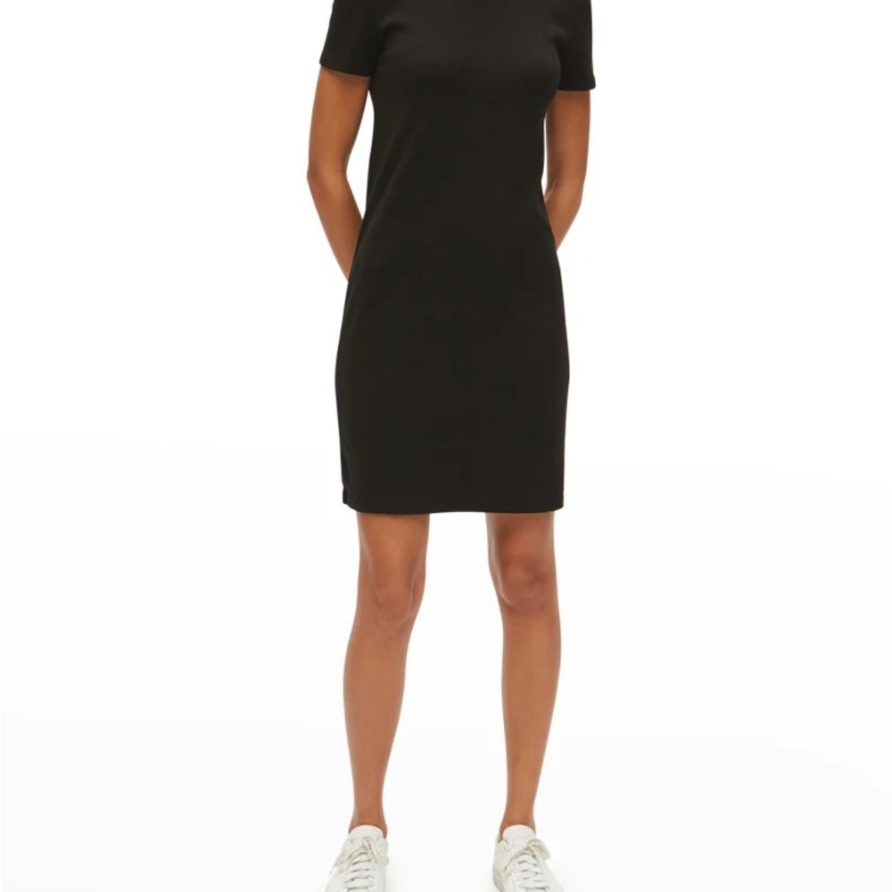 Michael Stars Betty Soft Cotton Modal T-Shirt Dress Size Small Black Loungewear